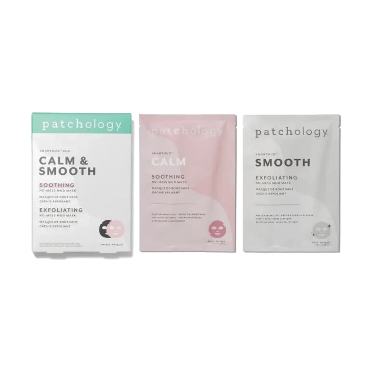 Patchology - Дуо масок Оновлююча + Заспокійлива
SmartMud Duo - Smooth + Calm