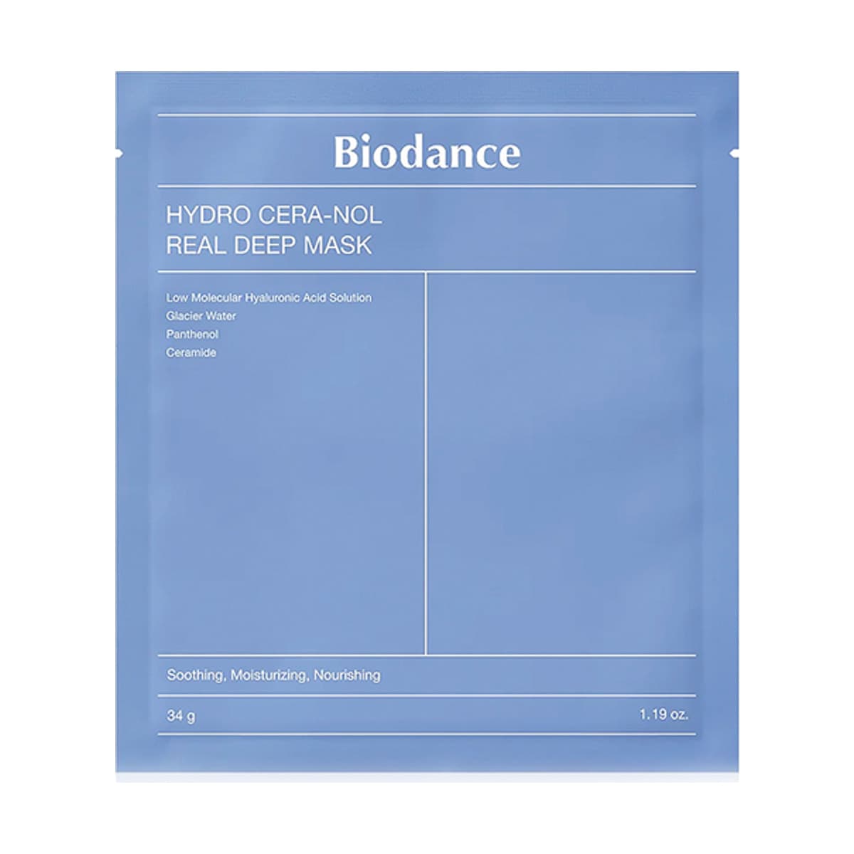 BIODANCE Гідро гелева зваложуюча маска Hydro cera-Nol Real deep Mask