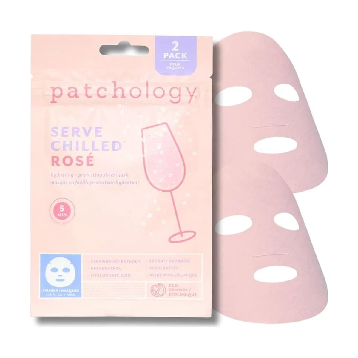 Patchology Маска Освіжаюча з екстрактом троянди Serve Chilled Rose