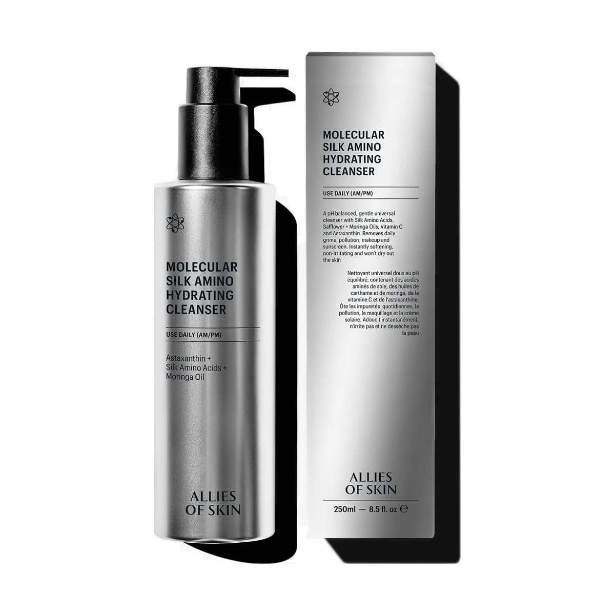 Allies of Skin Очищуючий засіб Molecular Silk Amino Hydrating Cleanser 250 ml.