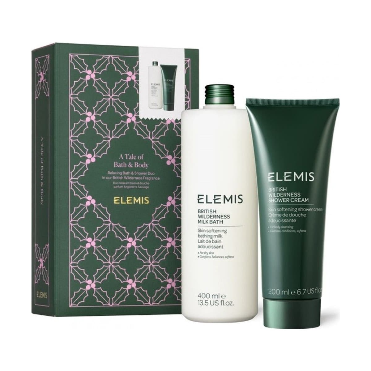 ELEMIS Розслаблюючий дует для ванни та душу Дика природа Британії
A Tale of Bath & Body British Wilderness Gift Set