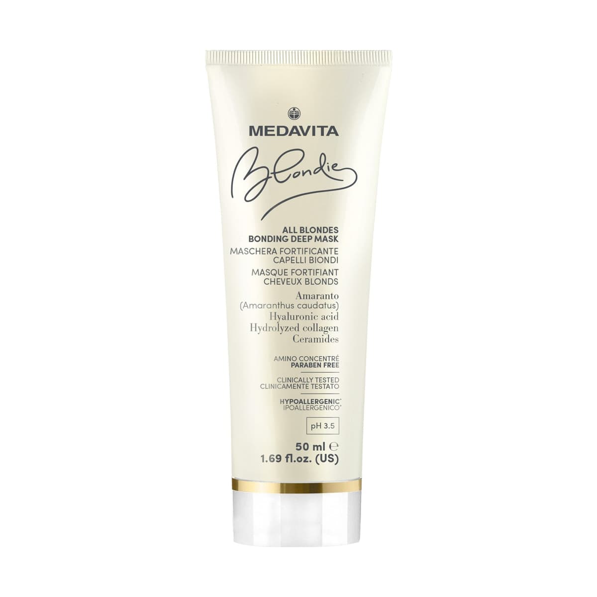 Medavita Глибоко зміцнювальна маска для всіх відтінків блонду All Blondes Bonding deep Mask