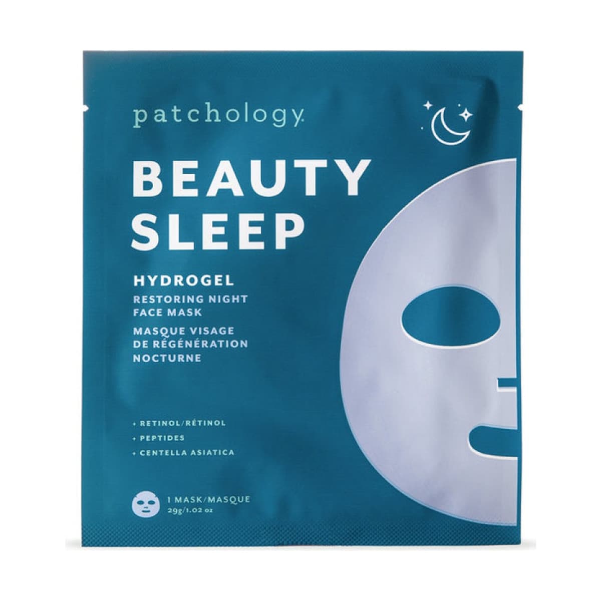 Patchology - Зміцнююча гідрогелева маска
Beauty Sleep Hydrogel Mask